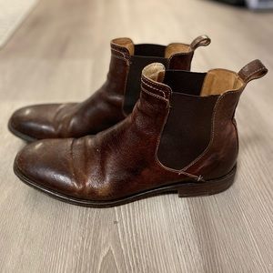 Men's leather Chelsea ankle boots (size 10.5)